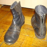 MEN’S USED DIESEL LEATHER ANKLE BOOT SHOE, SZ 8 (38)