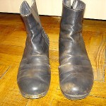 MEN’S USED DIESEL LEATHER ANKLE BOOT SHOE, SZ 8 (38)