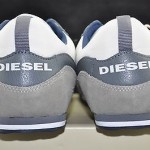 Diesel ‘Gunner’ Men’s Athletic Vaporous Gray and Paloma Size 11 M 44.5 EU