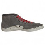 Hugo BOSS ORANGE Mens Gray SANSIOR Top Suede Sneakers Size 8