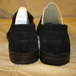 Hugo Boss 100% Suede Black Loafers Slip Ons Luxury Dress Shoes Size 10