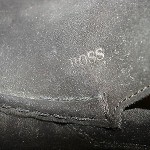 Hugo Boss 100% Suede Black Loafers Slip Ons Luxury Dress Shoes Size 10