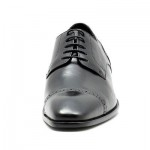 Boss by Hugo Boss Men’s Formal Dress Shoes Metost Black Leather Cap toe Oxfords