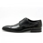 Boss by Hugo Boss Men’s Formal Dress Shoes Metost Black Leather Cap toe Oxfords