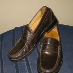 Men’s Cole Haan Nike Air Brown Leather Slip On Penny Loafers 8.5 M VGC