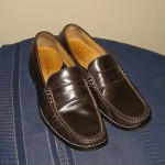 Men’s Cole Haan Nike Air Brown Leather Slip On Penny Loafers 8.5 M VGC