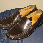 Men’s Cole Haan Nike Air Brown Leather Slip On Penny Loafers 8.5 M VGC