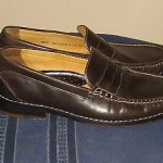 Men’s Cole Haan Nike Air Brown Leather Slip On Penny Loafers 8.5 M VGC