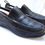 COLE HAAN BLACK LEATHER SLIP ON  LOAFERS  MENS SIZE 9.5 MEDIUM