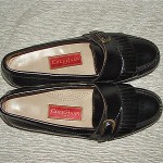 MENS BLACK LEATHER COLE HAAN CITY LOAFERS size 10D EXCELLENT