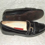 MENS BLACK LEATHER COLE HAAN CITY LOAFERS size 10D EXCELLENT