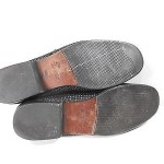 Bragano Cole Haan Italy Black Woven Leather Slip Ons Loafers Mens 12 M GUC