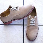COLE HAAN BUCK II MULTI-BROWN SUEDE LACE UP CLASSIC OXFORD SHOES