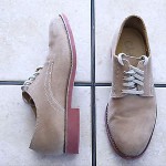COLE HAAN BUCK II MULTI-BROWN SUEDE LACE UP CLASSIC OXFORD SHOES