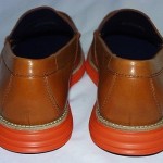 Cole Haan Lunargrand Penny Loafers, Leather Upper, Woodbury/Orange, 9.5 M, New