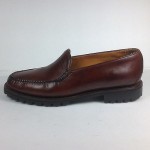 Cole Haan Loafers Slip on US 8B Brazil Leather Brown Mens Shoes