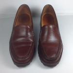 Cole Haan Loafers Slip on US 8B Brazil Leather Brown Mens Shoes