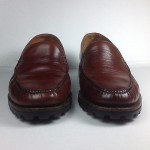 Cole Haan Loafers Slip on US 8B Brazil Leather Brown Mens Shoes