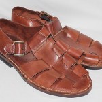COLE HAAN MENS SANDALS – SIZE 13M    BROWN LEATHER