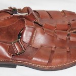 COLE HAAN MENS SANDALS – SIZE 13M    BROWN LEATHER