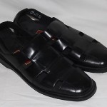 COLE HAAN MENS SANDALS – SIZE 13M   BLACK LEATHER