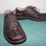 Men’s MINT CLARKS NEBULAE Brown Pebble Leather Oxfords sz 8M