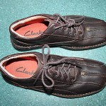 Men’s MINT CLARKS NEBULAE Brown Pebble Leather Oxfords sz 8M