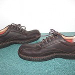 Men’s MINT CLARKS NEBULAE Brown Pebble Leather Oxfords sz 8M