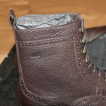 Brand New w Box Hugo Boss Hekkio Leather Wingtip Boots for Men, Size US 11.5