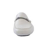 Hugo Boss White Leather Loafers Shoes US 12 EU 45