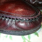 MENS COLE HAAN RED BURGUNDY LOAFERS / MOCCASINS SIZE 11.5 D USED USA