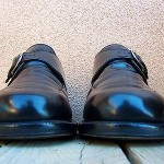 Cole Haan Mens Dress Shoes Size 11.5D Black Leather Casual Slip On Buckle Loafer