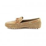 Cole Haan Air Grant Mens Summer Khaki Regular Suede Boat Shoes