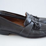 Men’s COLE HAAN oxford slip on leather shoes black 11.5 M