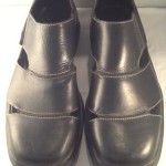 COLE HAAN – NIKE AIR Mens Black Leather Casual Shoes Size 8 M Medium