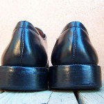 Cole Haan Mens Dress Shoes Size 11.5D Black Leather Casual Slip On Buckle Loafer