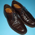 COLE HAAN  BROWN LEATHER CASUAL SHOES ,LOAFERS SIZE 9.5 M