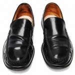 Cole Haan Men Sz 8.5 M Nike Air Dempsey Venetian Black Calfskin LOAFERS shoes