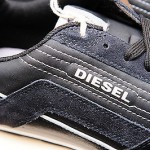 NIB Diesel Men’s Black Leather Fashion Casual Athletic Fashion Shoes Size 8