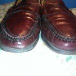 MENS COLE HAAN RED BURGUNDY LOAFERS / MOCCASINS SIZE 11.5 D USED USA
