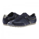 Hugo Boss Shoes Silvans I Suede Leather Men Sneakers Trainers Navy Blue