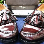 COLE HAAN MEN’S BURGUNDY CORDOVAN LEATHER KILTIE TASSEL LOAFERS SHOES 8.5D