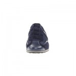 Hugo Boss Shoes Silvans I Suede Leather Men Sneakers Trainers Navy Blue
