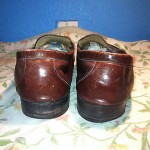 MENS COLE HAAN RED BURGUNDY LOAFERS / MOCCASINS SIZE 11.5 D USED USA