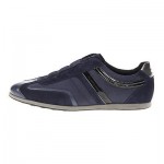 Hugo Boss Shoes Silvans I Suede Leather Men Sneakers Trainers Navy Blue