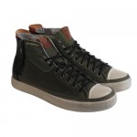 Diesel Mens D-Zippy Green Casual Lace Up High Top Sneakers Shoes 9.5