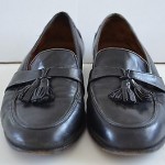 Men’s COLE HAAN oxford slip on leather shoes black 11.5 M