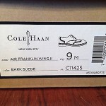Cole Haan Air Franklin Wing 2 mens size 9m Bark Suede