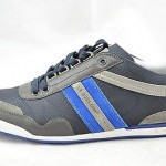 BOSS Orange Hugo Boss Men’s Gray/Blue Lace-Up Fashion Athletic Size 10.5 M EU 44