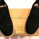 New Cole Haan – Mens LunarGrand Wing Tip – Black Suede